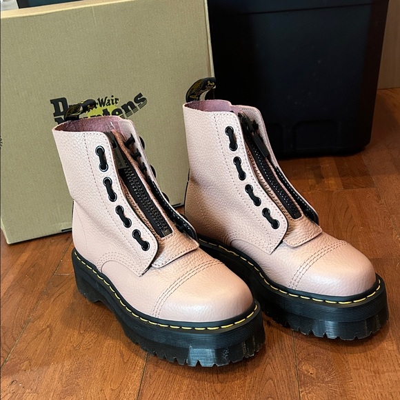 Dr Martins Sinclair Platform Boots Zipper Front - Picture 3 of 12